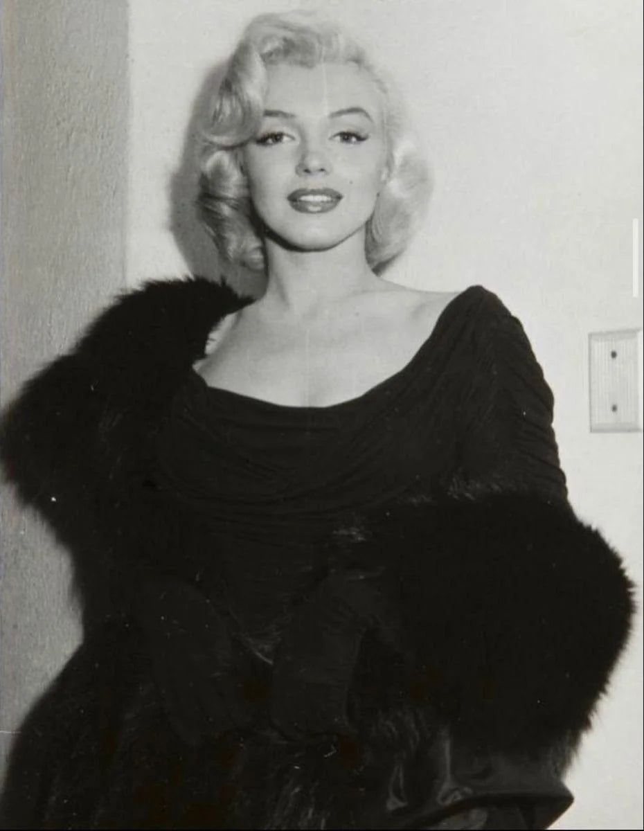 Marilyn Monroe, in a Ceil Chapman dress, Redbook Awards,  December 1953.