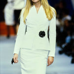 Chanel S/S 1994? Black Sequin Camellia Flower Brooch, runway