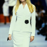 Chanel S/S 1994? Black Sequin Camellia Flower Brooch, runway