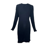 Tom Ford for Gucci F/W 2001 Black Silk Midi Dress with Side Slit