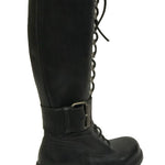 Dirk Bikkembergs 90s Tall Lace Up Boots with Buckle BACK 3 of 6