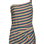 Rose Marie Reid 50s One Shoulder Striped Swimsuit FRONT 1 of 5