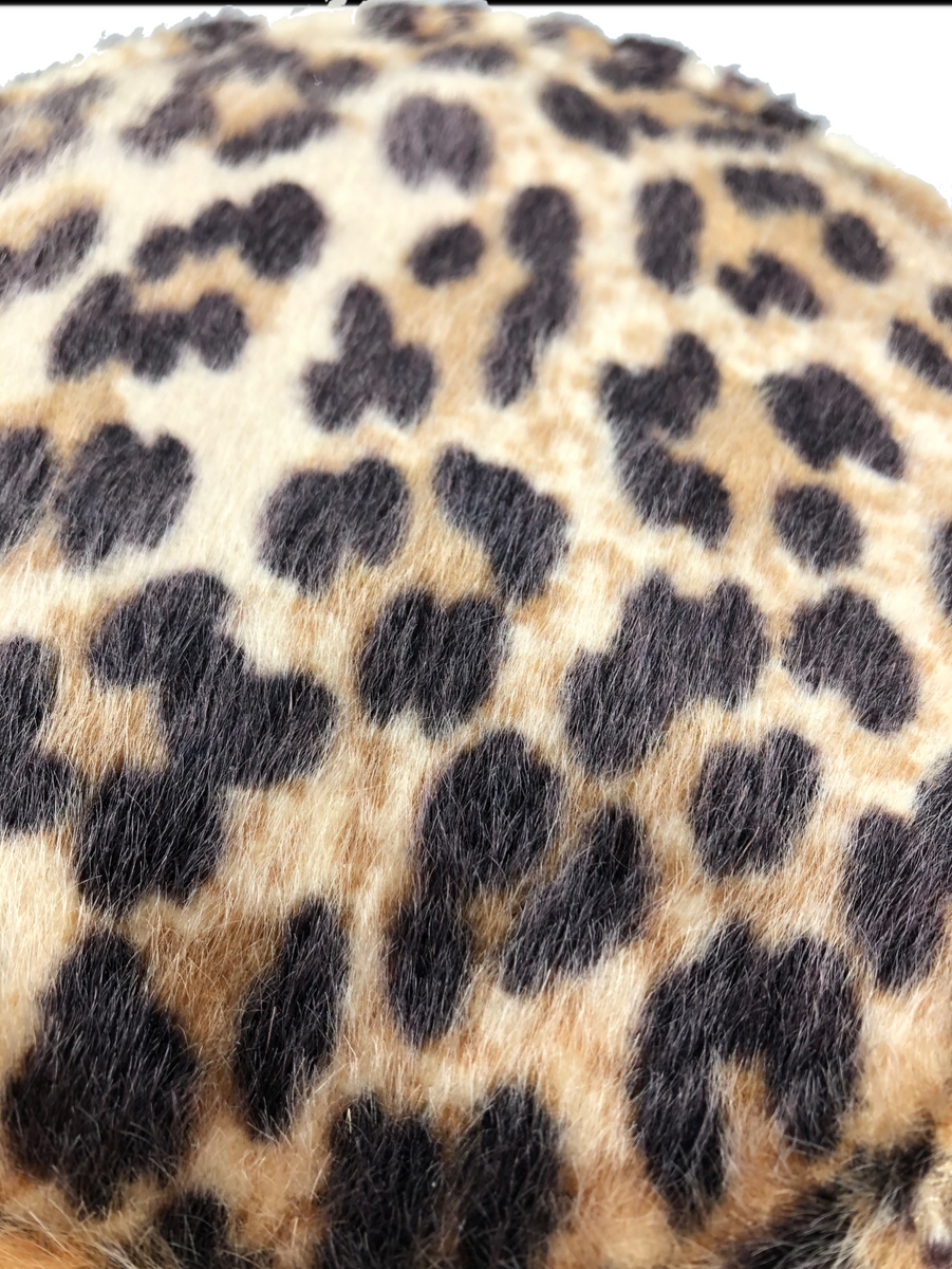 60s faux Fur Leopard Bucket Hat – THE WAY WE WORE