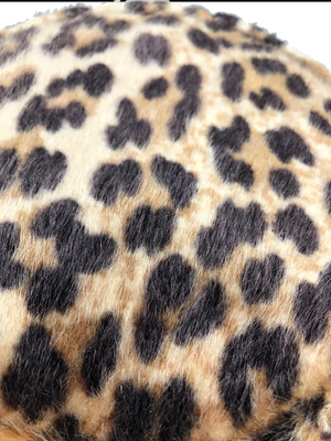 60s faux Fur Leopard Bucket Hat 3 OF 4