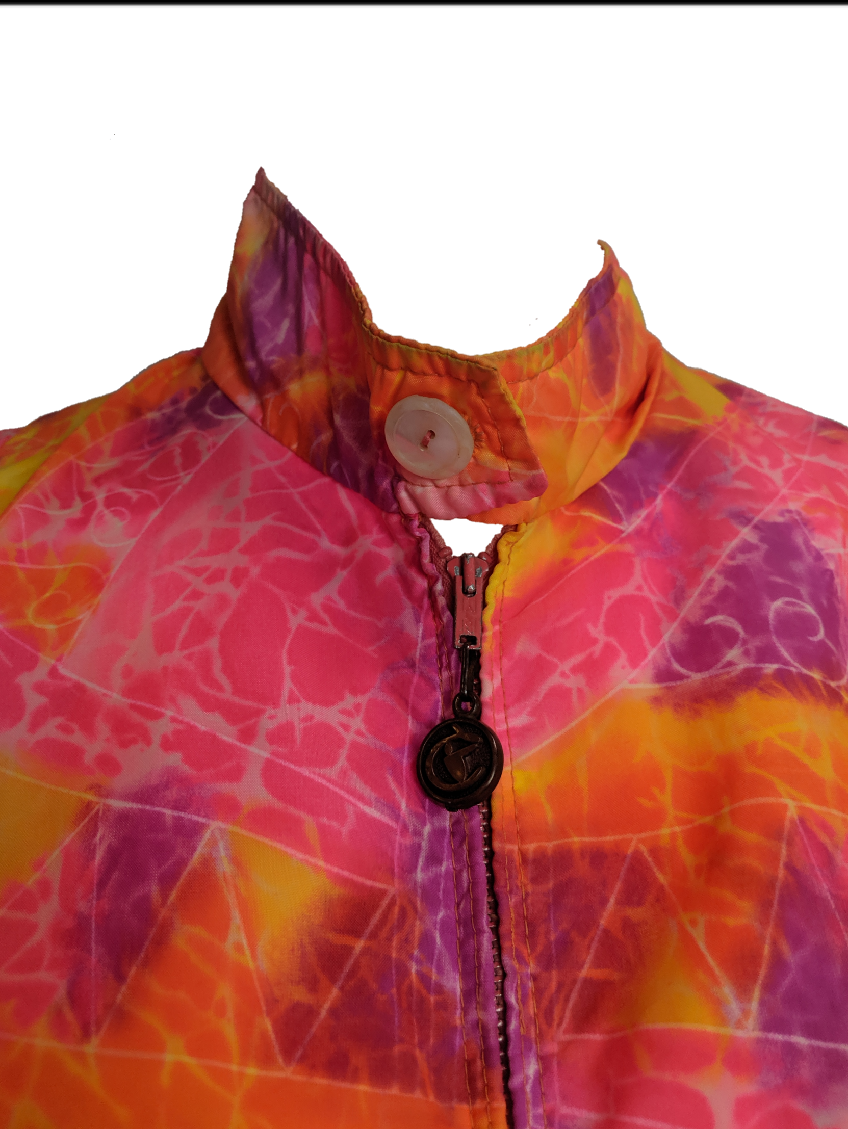 60s Psychedelic Print Nylon Windbreaker 3 of 3