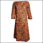  Pucci 60s Orange Cotton Print Shift Dress BACK 3 of 5