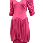 Holly's Harp Pink Jersey Dress with Rhinestones ANGLE 2 of 4
