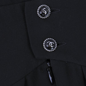 Vintage CHANEL Black Mini Dress, detail