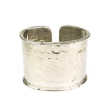 Vintage TRIGERE 70s Silver Hammered Cuff