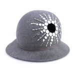 Vintage 70s Gray Felt Hat 