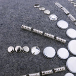 Vintage 70s Gray Felt Hat, detail 1