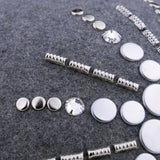 Vintage 70s Gray Felt Hat, detail 1