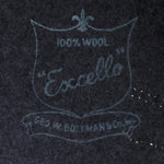 Vintage 70s Gray Felt Hat, detail 2