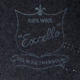 Vintage 70s Gray Felt Hat, detail 2