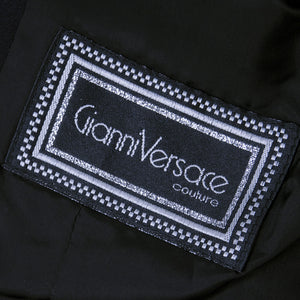 Vintage VERSACE 90s Couture Black Cropped Jacket, label