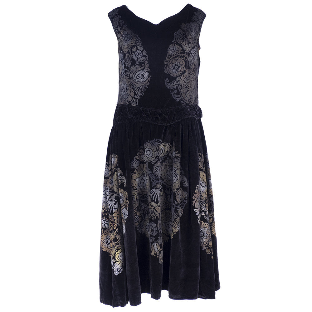 Vintage GALLENGA 20s Black Panne Velvet Dress – THE WAY WE WORE