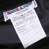 Vintage YSL 80s Black Velvet & Taffeta Ensemble, label 1