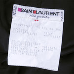 Vintage YSL 80s Black Velvet & Taffeta Ensemble, label 2