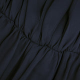 Vintage FRANK USHER 70s Black Chiffon Evening Dress, detail 1 