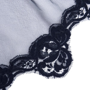 Vintage FRANK USHER 70s Black Chiffon Evening Dress, detail 2