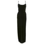 Vintage LEGER 90s Classic Black Bandage Gown, front