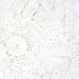 Vintage Edwardian White Irish Crochet Full Length Dress, detail 1