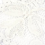 Edwardian White Irish Crochet Full Length Dress detail 2