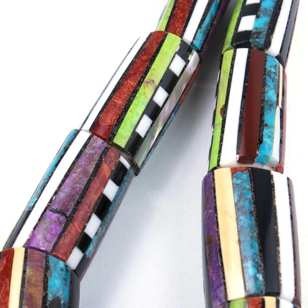 Contemporary Santo Domingo Multi-Stoned Collar, detail 2