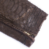 Vintage FERRE 90s Wood Accented Snakeskin Jacket, detail 1