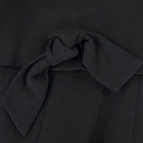 DIOR 60s Couture Black Two-Piece Wool Dress