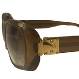 Louis Vuitton Y2K Rootbeer Colored Glitter Sunglasses