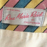 Rose Marie Reid 50s One Shoulder Striped Swimsuit LABEL 5 of 5