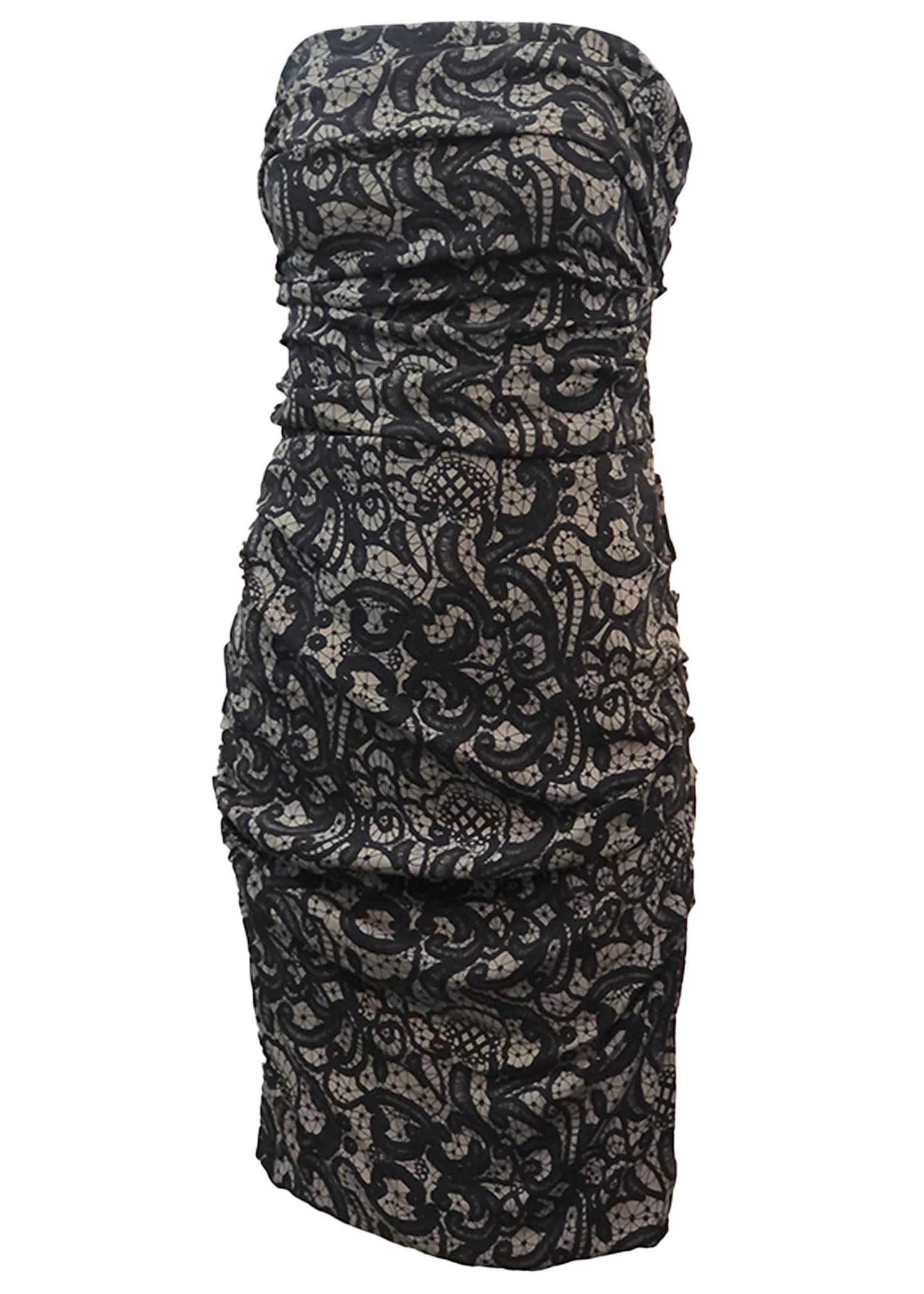    40s Gown One ShoulderJersey with Bold Floral Print ANGLE 2 of 4