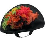 Vogue 40s Black Tilt Hat with Colorful Plumage TOP 1 of 3