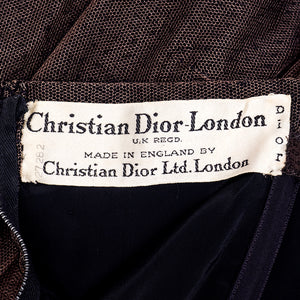 Vintage DIOR 60s Lace Strapless Overblouse & Dress, label