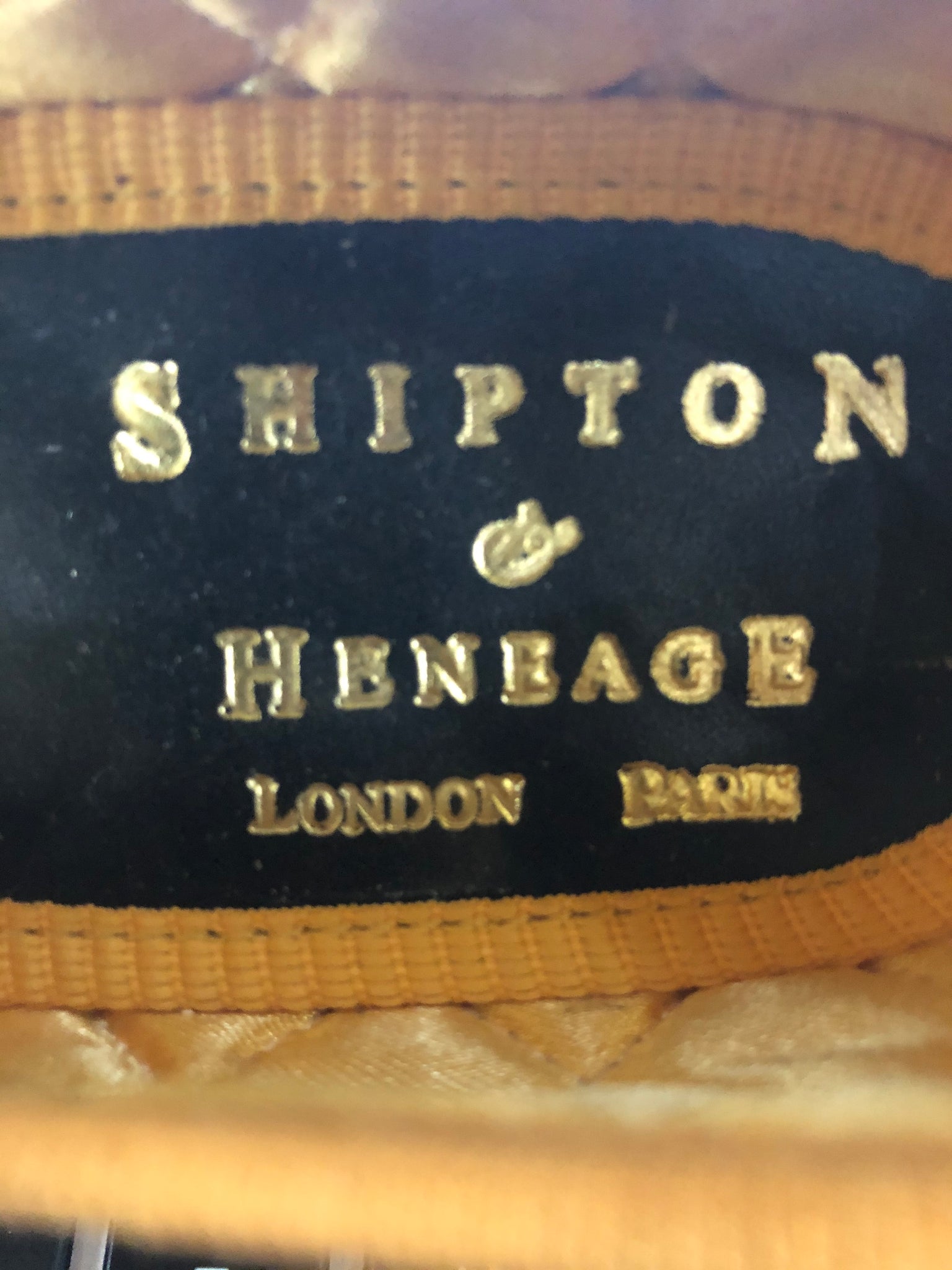 Shipton and Heneage  Bespoke Red and Gold Slippers size 6 LABEL 5 of 5