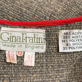 Gina Fratini 70s Folkwear Knitwear 3 Piece Ensemble, label