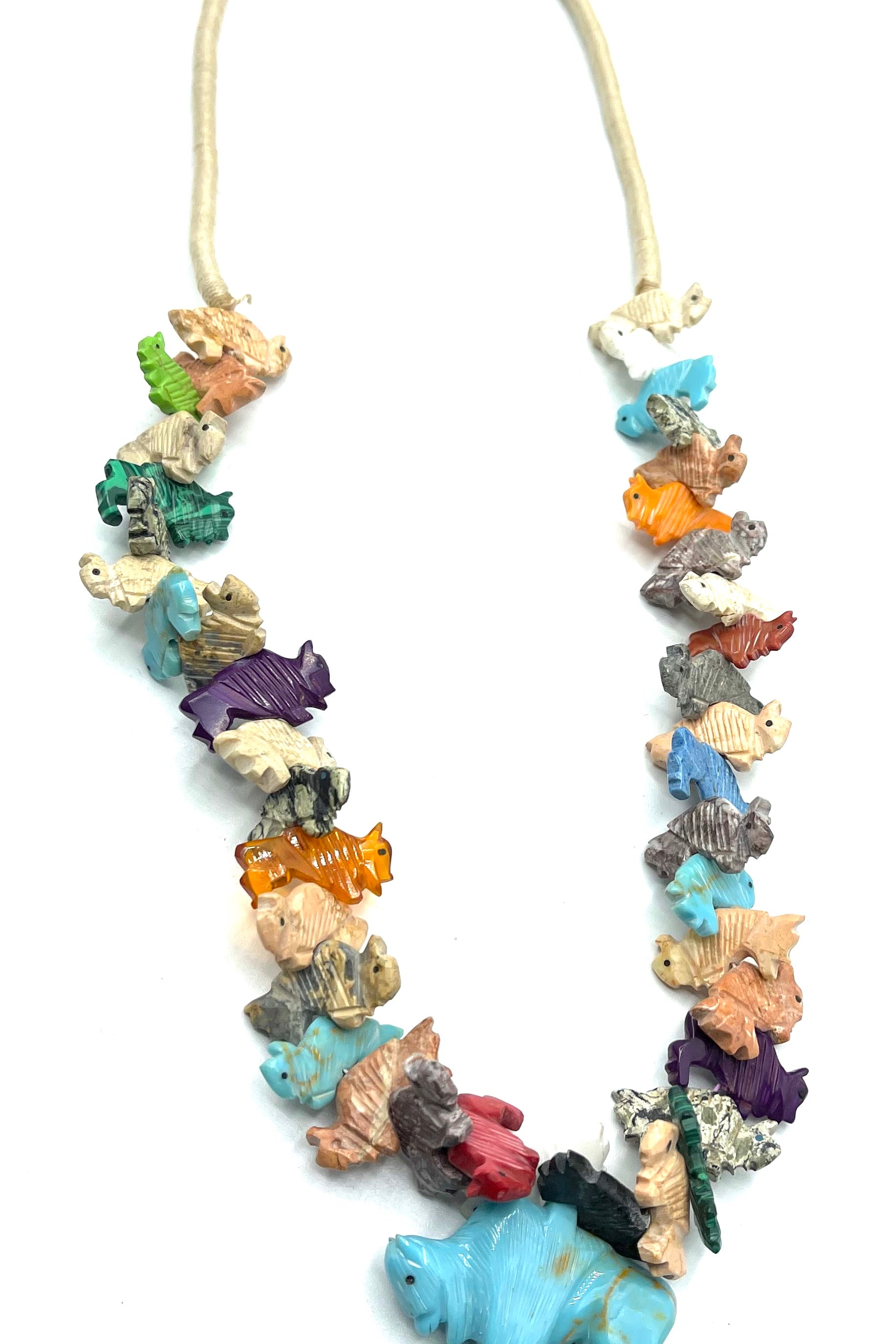 Zuni Large Fetish Necklace FRONT 1 of 6