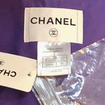 Chanel Contemporary Purple Taffeta Evening Coat with Oversize Bow Label 8 of 8