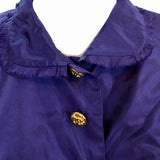 Chanel Contemporary Purple Taffeta Evening Coat with Oversize Bow Detail B 4 of 8