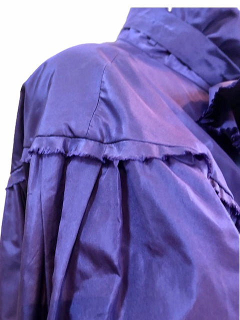 Chanel Contemporary Purple Taffeta Evening Coat with Oversize Bow Detail C 5 of 8
