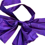 Chanel Contemporary Purple Taffeta Evening Coat with Oversize Bow - Bow 7 of 8