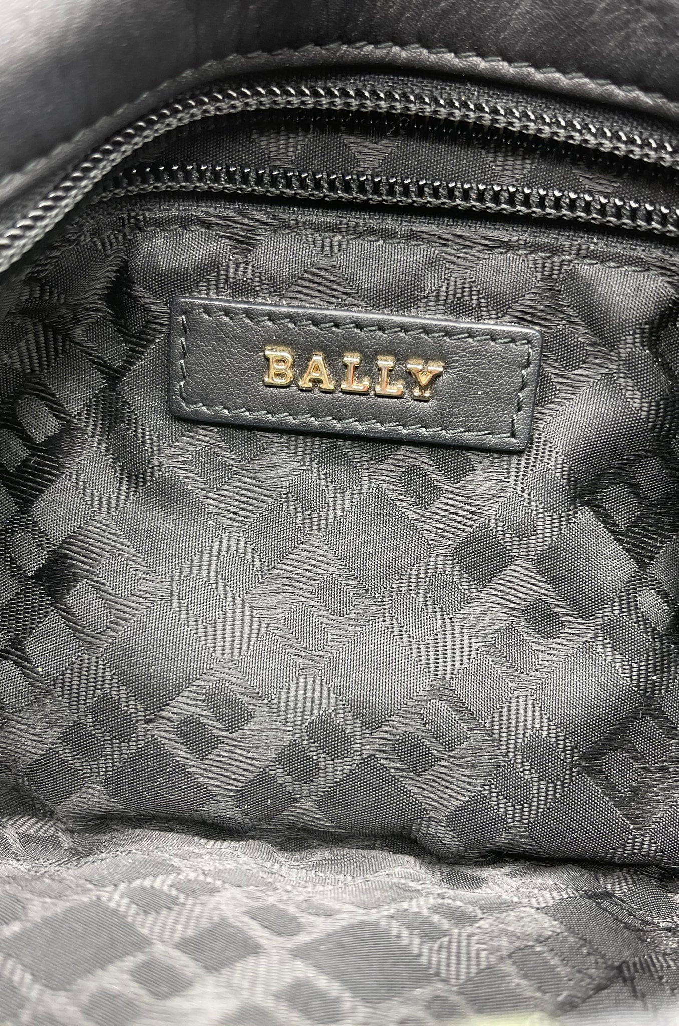 Bally Leather Quilted Floral Shoulder Bag INTERIOR 5 of 5