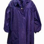 Chanel Contemporary Purple Taffeta Evening Coat with Oversize Bow Front 1 of 8
