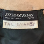 Liliane Romi 50s Black Moire Dress with Rhinestone Yoke LABEL 6 of 6