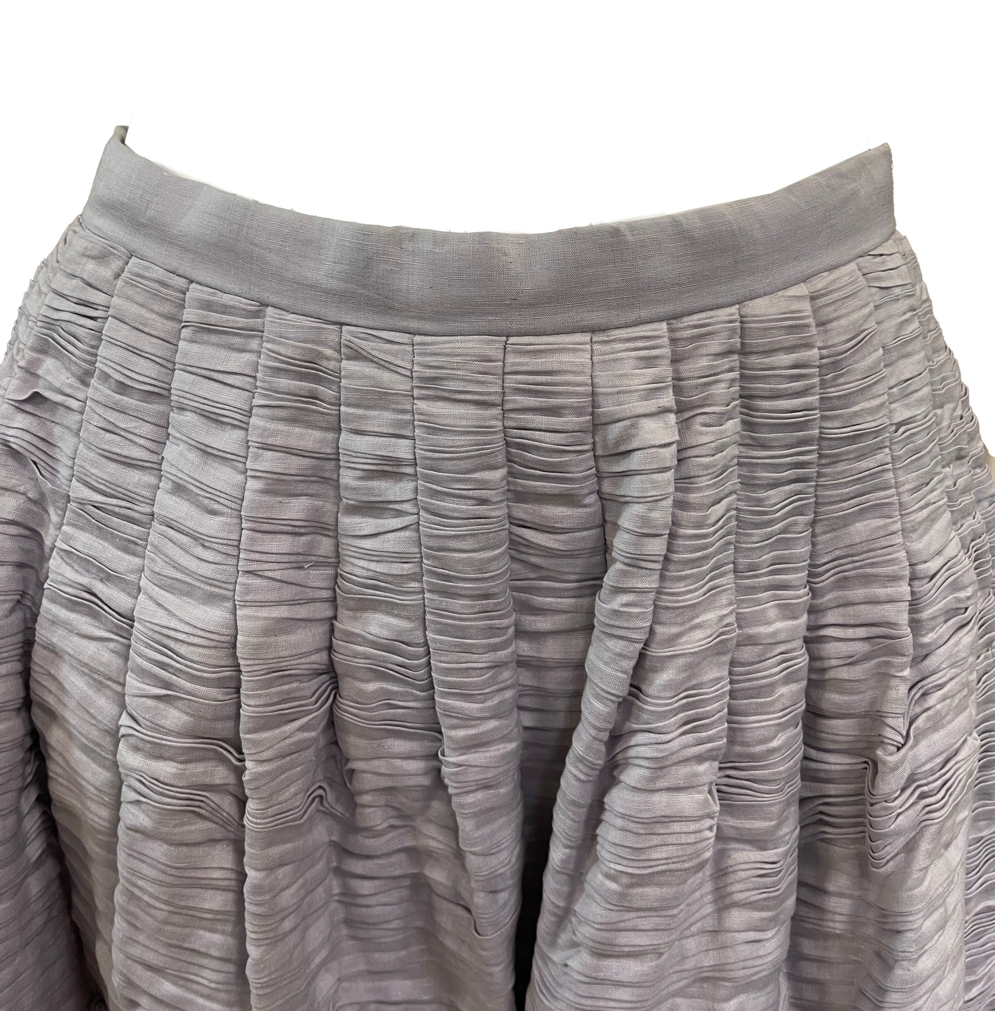 Sybil Connolly 60s Lavender  Full Length Skirt DETAIL 3 of 5