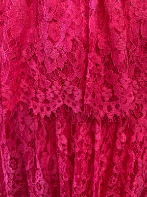Dolce and Gabbana  Y2K  Hot Pink Lace Baby Doll Mini LACE DETAIL 5 of 6