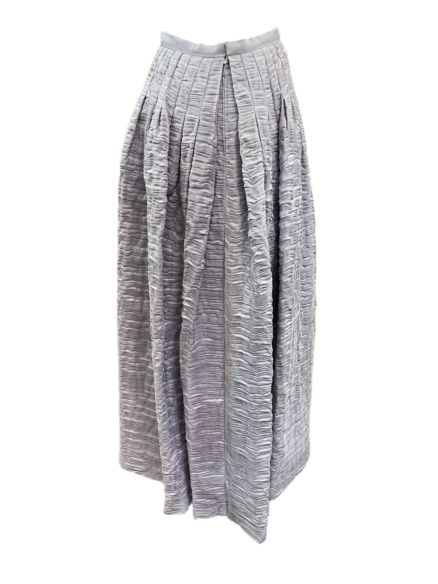Sybil Connolly 60s Lavender  Full Length Skirt BACK 2 of 5