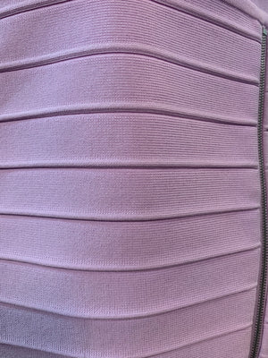 Herve Leger Y2K Lavender Bandage Knit Camisole with Zippers DETAIL 4 of 5