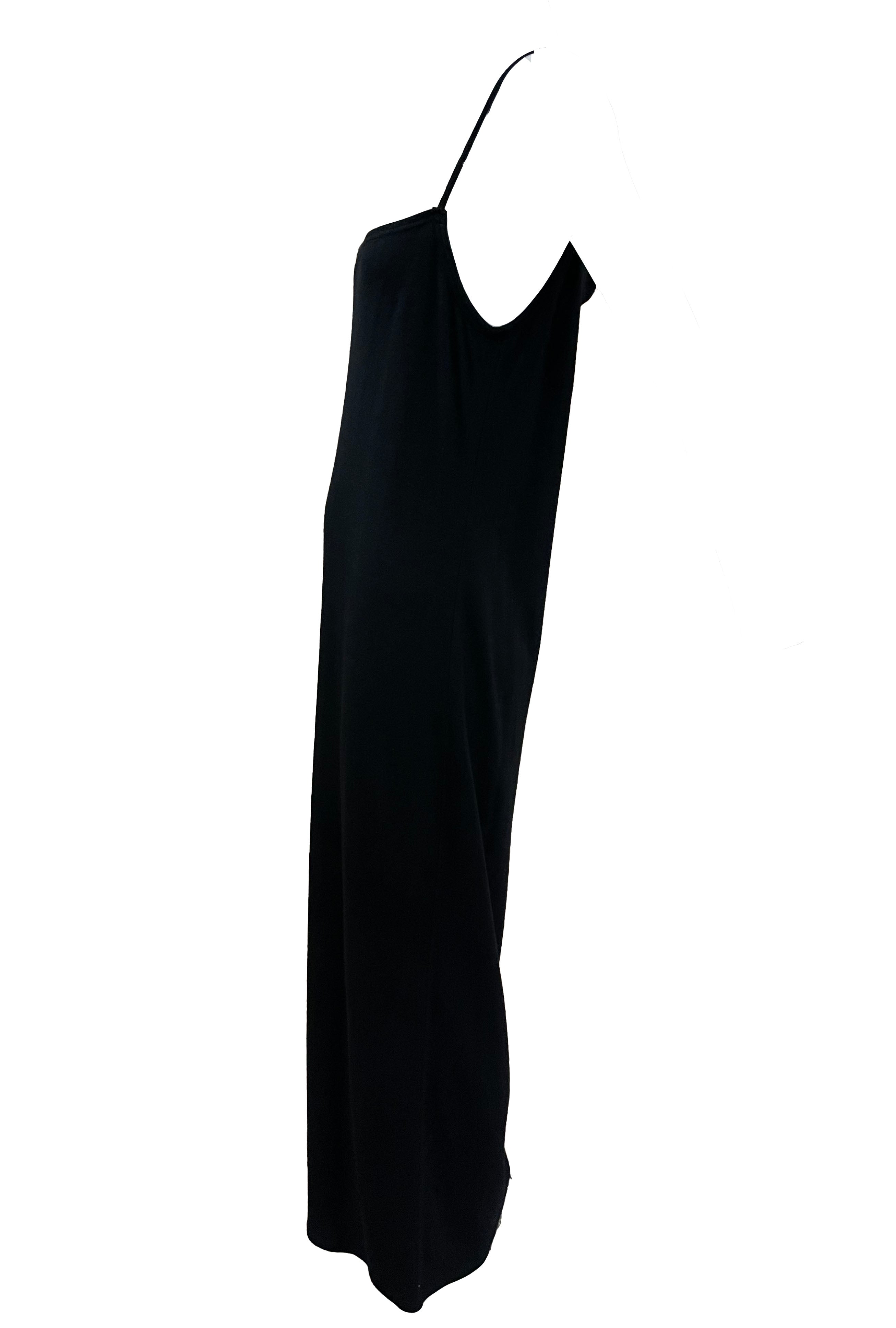 Krizia 90s Black Cashmere Slip Dress THE WAY WE WORE Krizia 90s Black Cashmere Slip Dress THE WAY WE WORE